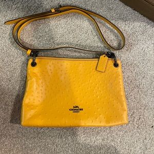 Coach Mustard Yellow Mia Crossbody